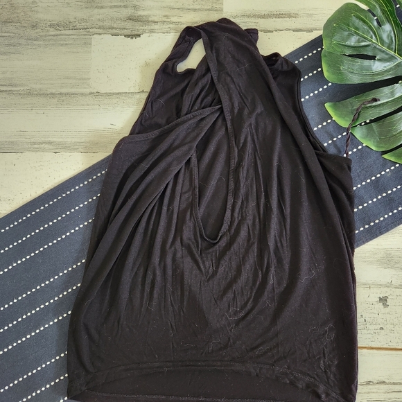 & Other Stories Cross Open Back Tank Top Black Size 6 - Picture 6 of 6